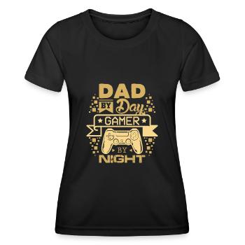 Gamer Dad - Women's Functional T-Shirt - black - Front - AI Model Female 172 light (172cm)