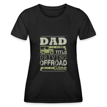 Offroad Papa - Frauen Funktions-T-Shirt - Schwarz - Vorne - AI Model Female 172 light (172cm)