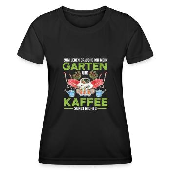 Gärtner Frühling Garten Sprüche Lustig Geschenk - Frauen Funktions-T-Shirt - Schwarz - Vorne - AI Model Female 172 light (172cm)