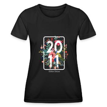Beau cadeau d'anniversaire de 10 ans pour bébé - T-shirt sport Femme - noir - Devant - AI Model Female 172 light (172cm)