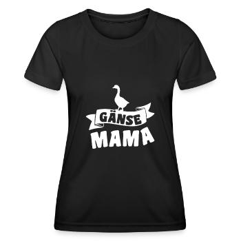 Goose Mom - Women's Functional T-Shirt - black - Front - AI Model Female 172 light (172cm)