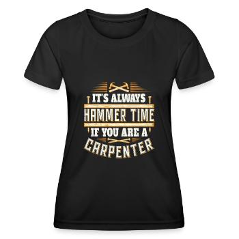 Charpentier - Charpentier - T-shirt sport Femme - noir - Devant - AI Model Female 172 light (172cm)
