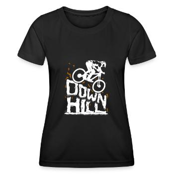 Motif cool Downhill - T-shirt sport Femme - noir - Devant - AI Model Female 172 light (172cm)