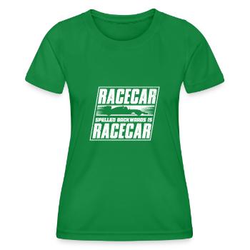 Voitures de course, courses, courses - T-shirt sport Femme - vert - Devant - AI Model Female 172 dark (172cm)