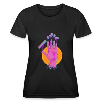 Gamerhand PC - Women's Functional T-Shirt - black - Front - AI Model Female 172 light (172cm)