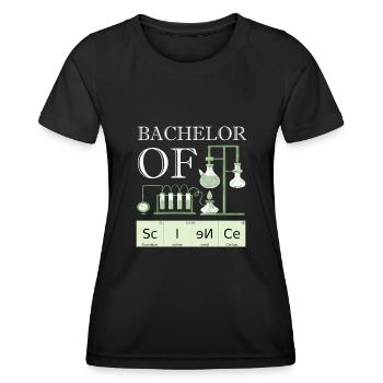 Bachelor Of Science Uni Abschluss - Frauen Funktions-T-Shirt - Schwarz - Vorne - AI Model Female 172 light (172cm)