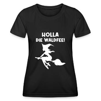 Walpurgisnacht Waldfee Hexen Sprüche Geschenk - Frauen Funktions-T-Shirt - Schwarz - Vorne - AI Model Female 172 light (172cm)