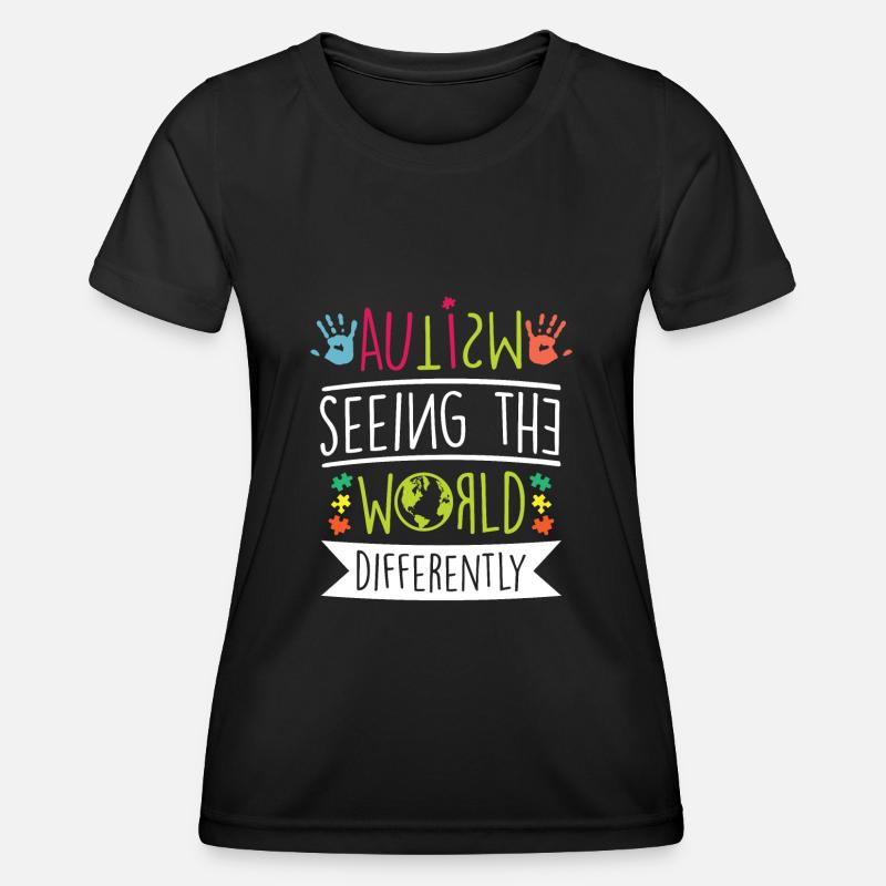 Autism Awareness - Women's Functional T-Shirt - black
