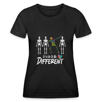 Autisme Conscience - T-shirt sport Femme - noir - Devant - AI Model Female 172 light (172cm)