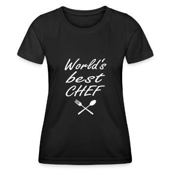 World's best cook - Women's Functional T-Shirt - black - Front - AI Model Female 172 light (172cm)