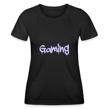 gaming - Frauen Funktions-T-Shirt - Schwarz - Vorne - AI Model Female 172 light (172cm)