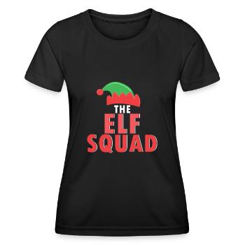 weihnachts Elf-Squad Elfe Elfen Elfsquad - Frauen Funktions-T-Shirt - Schwarz - Vorne - AI Model Female 172 light (172cm)