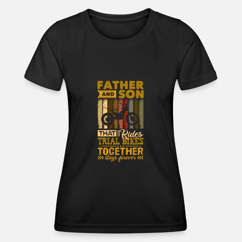 Dad Son Trial - Women's Functional T-Shirt - black