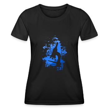 microscope - Women's Functional T-Shirt - black - Front - AI Model Female 172 light (172cm)