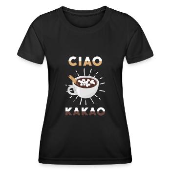 Ciao Cacao - T-shirt sport Femme - noir - Devant - AI Model Female 172 light (172cm)