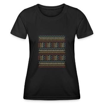 Analog Waveform Modular Synthesizer Music Producer - Women's Functional T-Shirt - black - Front - AI Model Female 172 light (172cm)