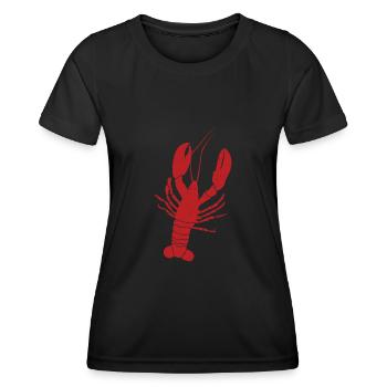 Lobster Vintage - Frauen Funktions-T-Shirt - Schwarz - Vorne - AI Model Female 172 light (172cm)