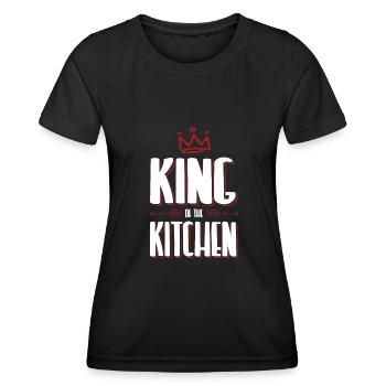 kitchen king - Women's Functional T-Shirt - black - Front - AI Model Female 172 light (172cm)