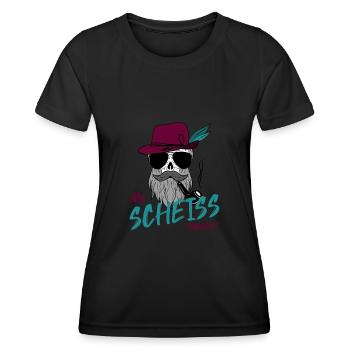 Boarischer Lausbua dialekt grantler - Frauen Funktions-T-Shirt - Schwarz - Vorne - AI Model Female 172 light (172cm)