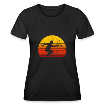 Boule Pétanque pétanque boule boule boule - T-shirt sport Femme - noir - Devant - AI Model Female 172 light (172cm)