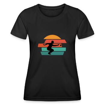 Boule Pétanque pétanque boule boule boule - T-shirt sport Femme - noir - Devant - AI Model Female 172 light (172cm)