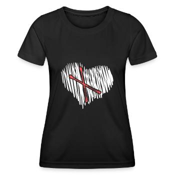Drumsticks drummer drum sticks - Women's Functional T-Shirt - black - Front - AI Model Female 172 light (172cm)
