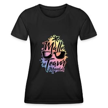 Malle Team - T-shirt sport Femme - noir - Devant - AI Model Female 172 light (172cm)