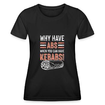 Kebab Döner delicious - Women's Functional T-Shirt - black - Front - AI Model Female 172 light (172cm)