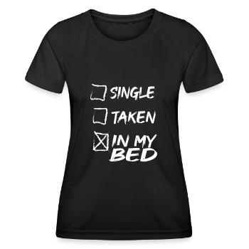 Dormir - T-shirt sport Femme - noir - Devant - AI Model Female 172 light (172cm)