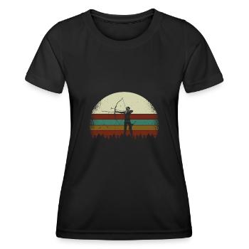 Archery Archery Archery Archery Vintage - Women's Functional T-Shirt - black - Front - AI Model Female 172 light (172cm)