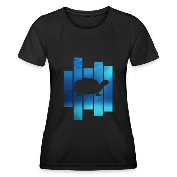 Turtle Turtle - Women's Functional T-Shirt - black - Front - AI Model Female 172 light (172cm)