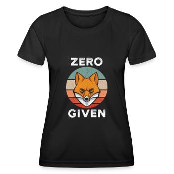 Zero Fox Given - Frauen Funktions-T-Shirt - Schwarz - Vorne - AI Model Female 172 light (172cm)