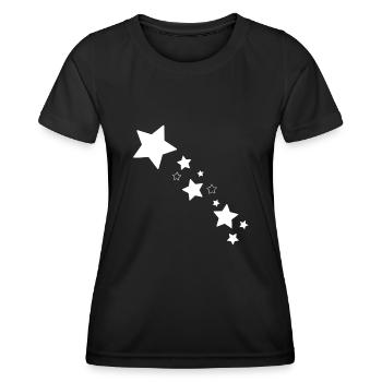 Stars Star Shooting Star - Women's Functional T-Shirt - black - Front - AI Model Female 172 light (172cm)