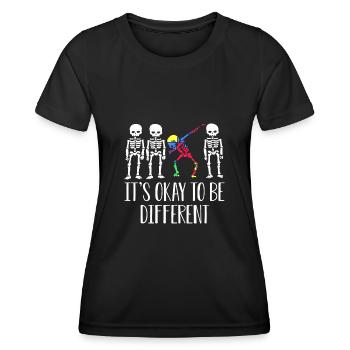 Autisme Autiste Asberger Autisme Awareness Puzzle - T-shirt sport Femme - noir - Devant - AI Model Female 172 light (172cm)
