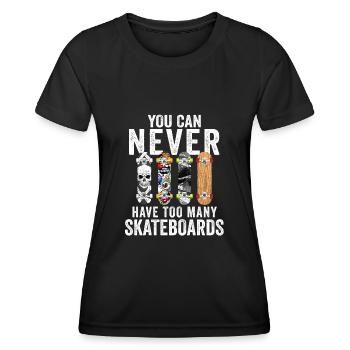 Skateboard skateboards - T-shirt sport Femme - noir - Devant - AI Model Female 172 light (172cm)