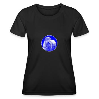 Mouton mériino - T-shirt sport Femme - noir - Devant - AI Model Female 172 light (172cm)