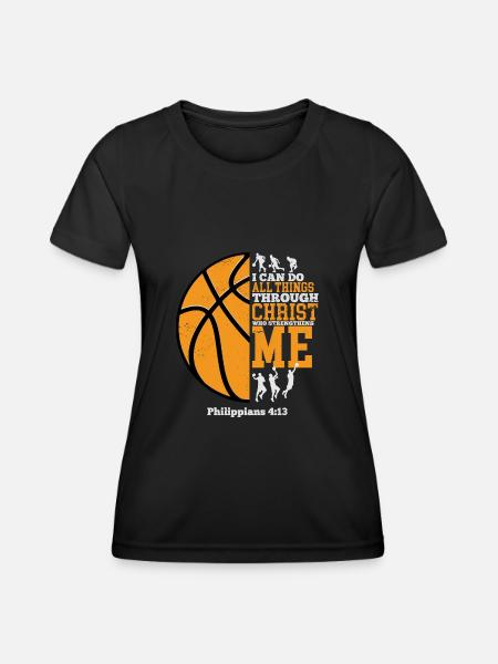 Jesus - Frauen Funktions-T-Shirt - Schwarz