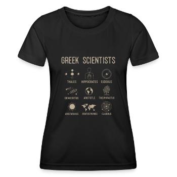 Grecs, grecs - T-shirt sport Femme - noir - Devant - AI Model Female 172 light (172cm)