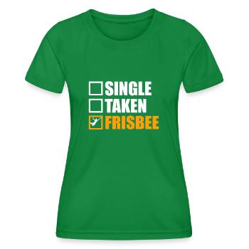 Frisbee Is My Girlfriend - T-shirt sport Femme - vert - Devant - AI Model Female 172 dark (172cm)