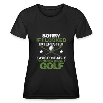 golf golf - T-shirt sport Femme - noir - Devant - AI Model Female 172 light (172cm)