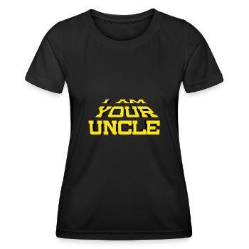 Dans votre oncle - T-shirt sport Femme - noir - Devant - AI Model Female 172 light (172cm)
