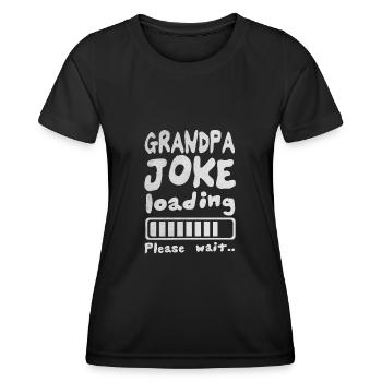 Grandpa joke - Frauen Funktions-T-Shirt - Schwarz - Vorne - AI Model Female 172 light (172cm)
