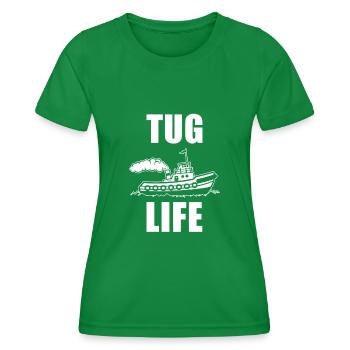Schleppboot - Frauen Funktions-T-Shirt - Kelly Green - Vorne - AI Model Female 172 dark (172cm)