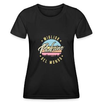 Bester Patenonkel der Welt Geschenk Onkel Pate - Frauen Funktions-T-Shirt - Schwarz - Vorne - AI Model Female 172 light (172cm)