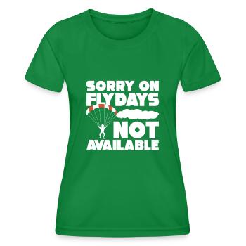 parachute - Women's Functional T-Shirt - kelly green - Front - AI Model Female 172 dark (172cm)