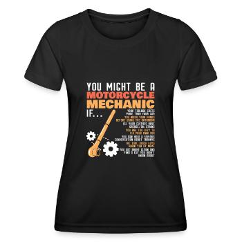 Two-wheel mechanic motorcycle mechanic screwdriver - Women's Functional T-Shirt - black - Front - AI Model Female 172 light (172cm)