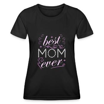 best mom - Women's Functional T-Shirt - black - Front - AI Model Female 172 light (172cm)