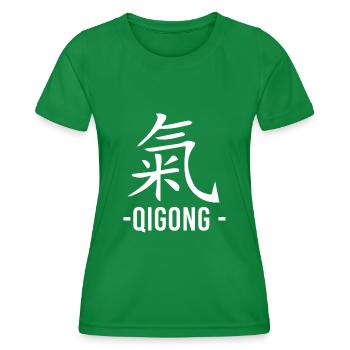 Qigong - Chigong - Women's Functional T-Shirt - kelly green - Front - AI Model Female 172 dark (172cm)