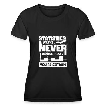 Statistik Data Science Statistiker Geschenk - Frauen Funktions-T-Shirt - Schwarz - Vorne - AI Model Female 172 light (172cm)