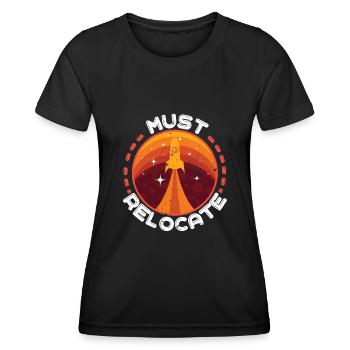 Mars - T-shirt sport Femme - noir - Devant - AI Model Female 172 light (172cm)